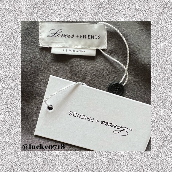 Lovers + Friends NWT Silver Metallic Jayda Bodysuit Sz S - Picture 7 of 9